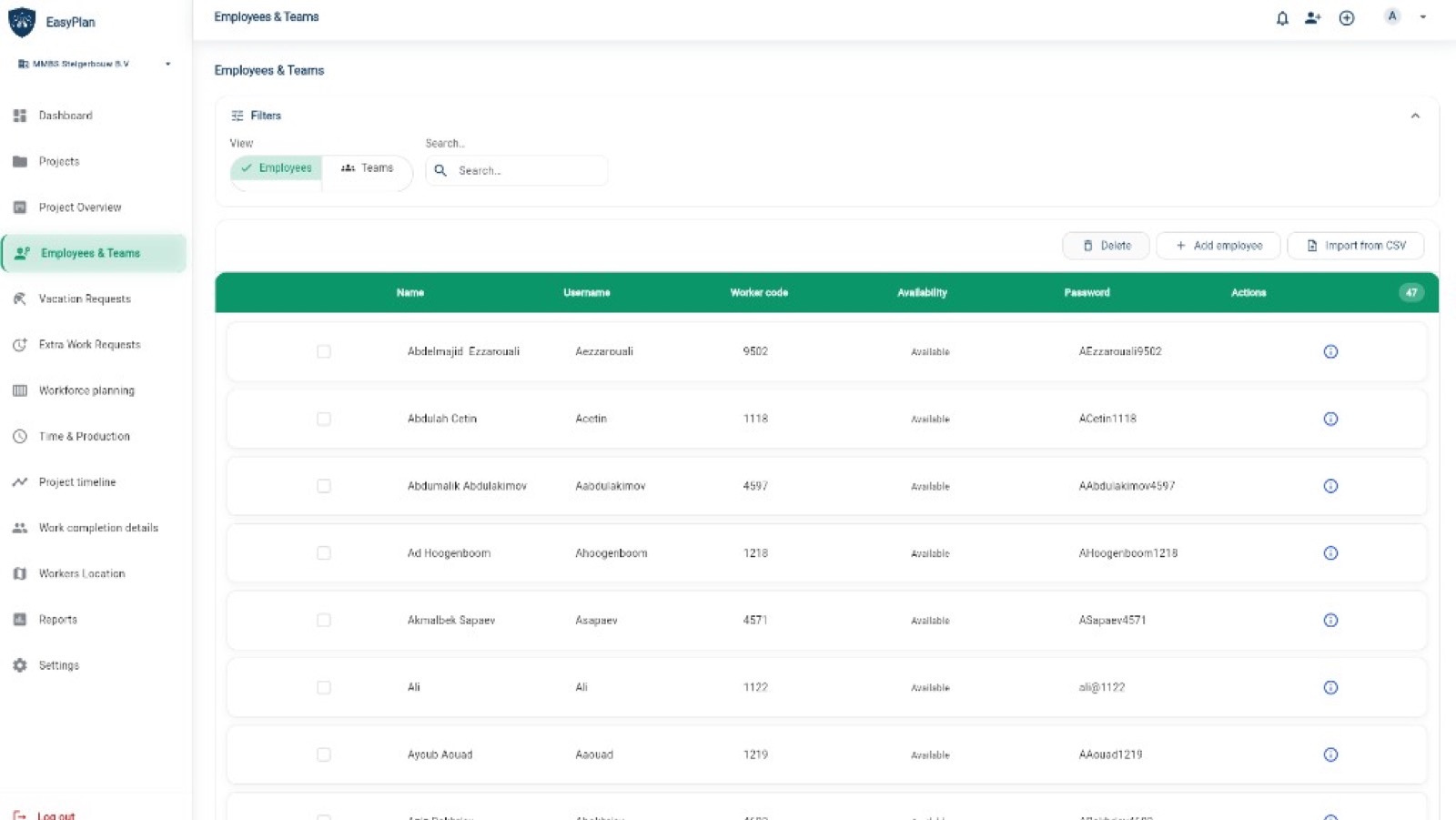 EasyPlan — screenshot 6 by Emirates ITS
